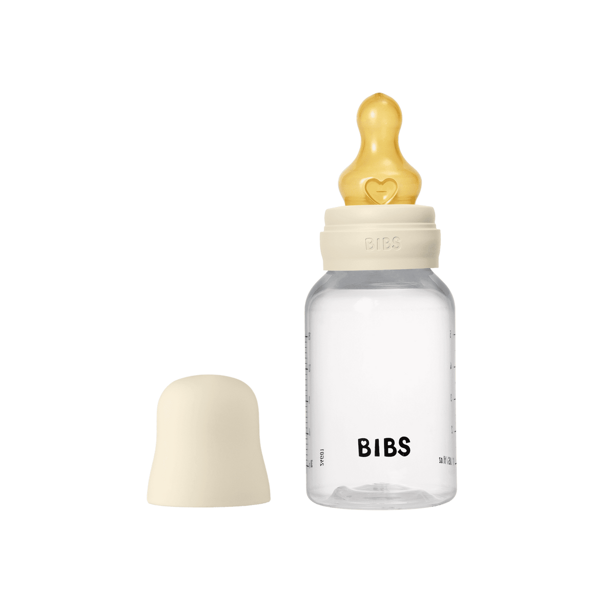 BIBS Plastic Baby Bottle - Slow Flow Latex Nipple 150 ml