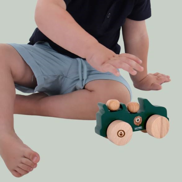 Wooden Push Toy - Safari Jeep (Safari Collection)