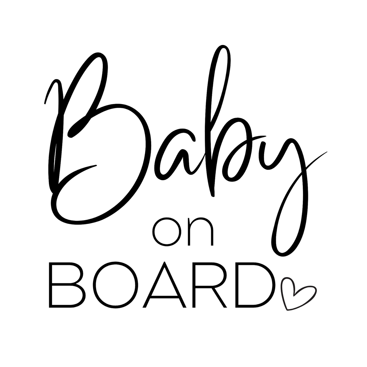 Baby on Board Car Stickers