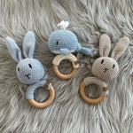 Crochet Character Rattle Ring