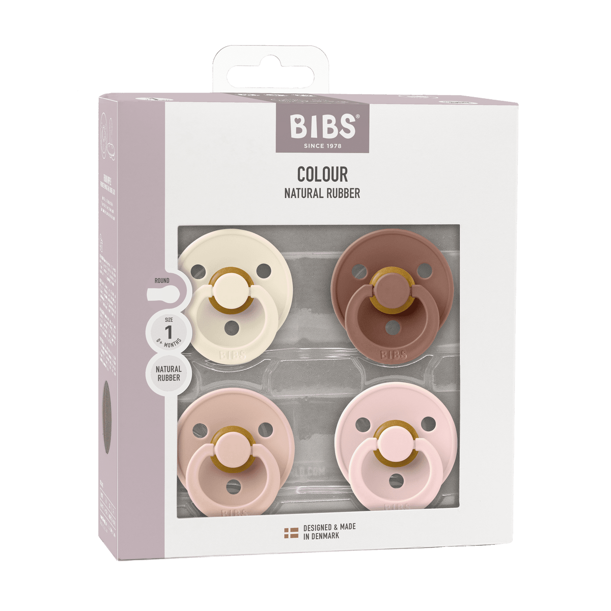 Size 1 BIBS Colour Pacifiers