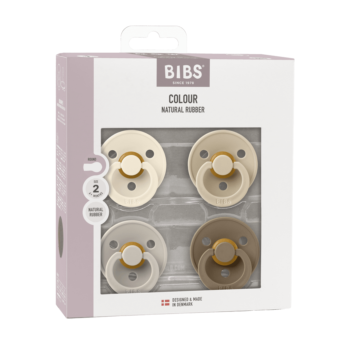 Size 2 BIBS Colour Pacifiers