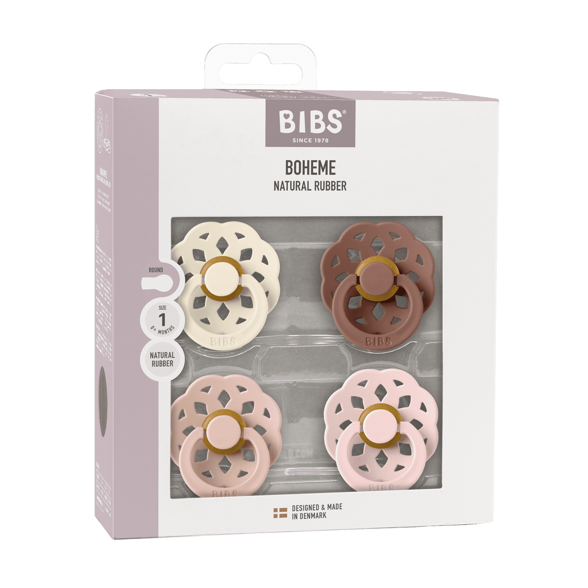 Size 1 BIBS Boheme Pacifiers