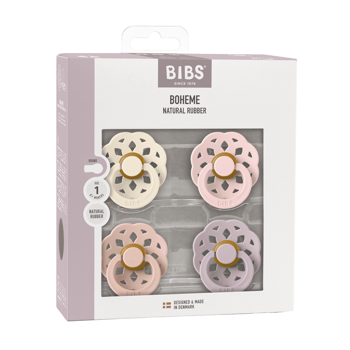Size 1 BIBS Boheme Pacifiers