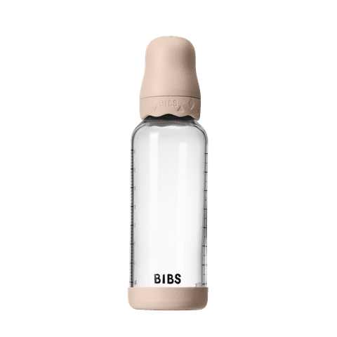 BIBS Glass Boheme Baby Bottle 240ml + Latex Nipple Medium Flow