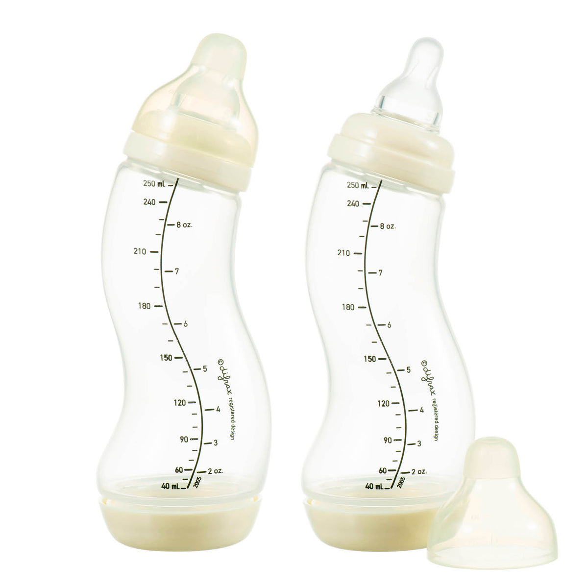 Difrax S-Bottle Natural 250ml Duo Pack