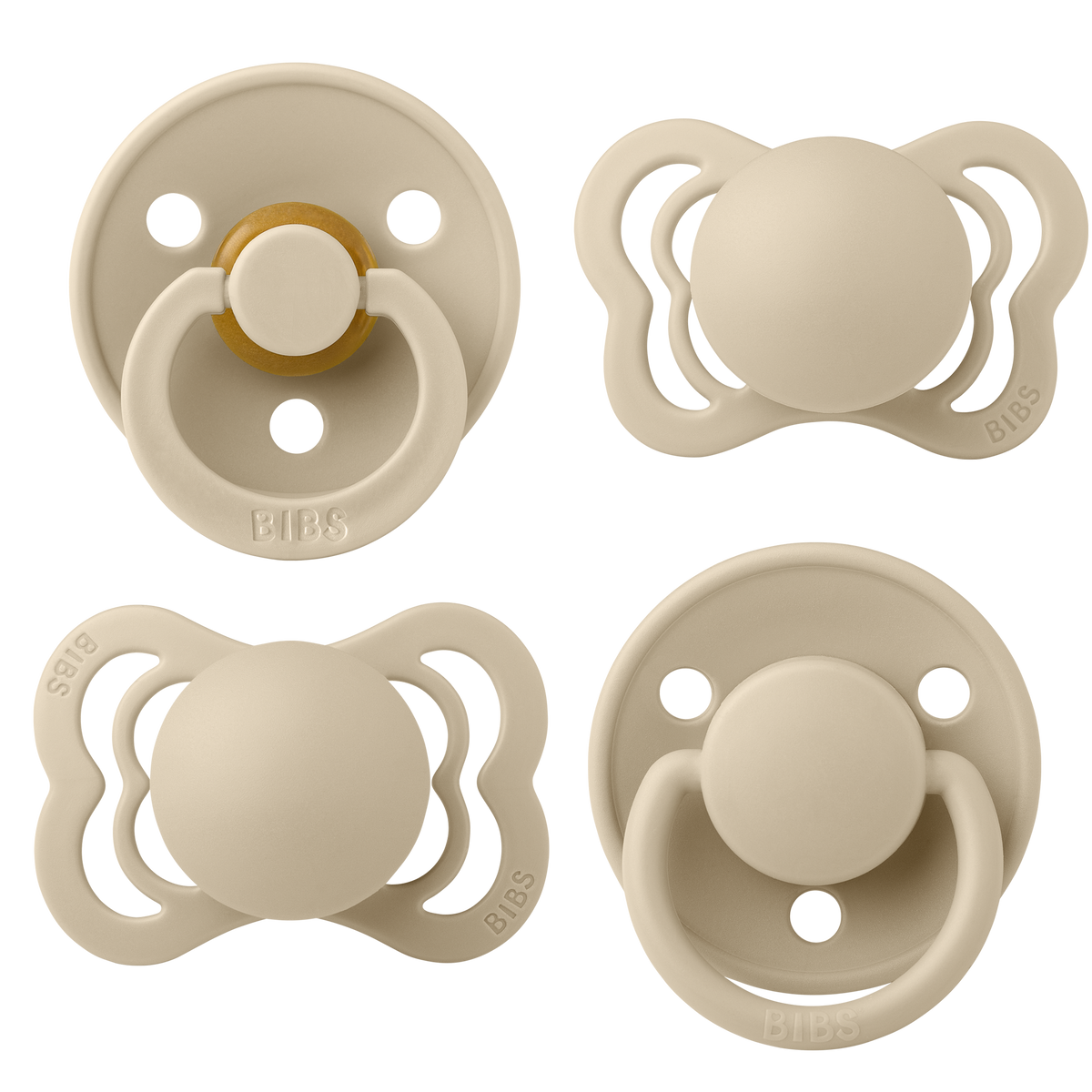 Size 1 BIBS Pacifiers Try-it Collection -  4 Pack