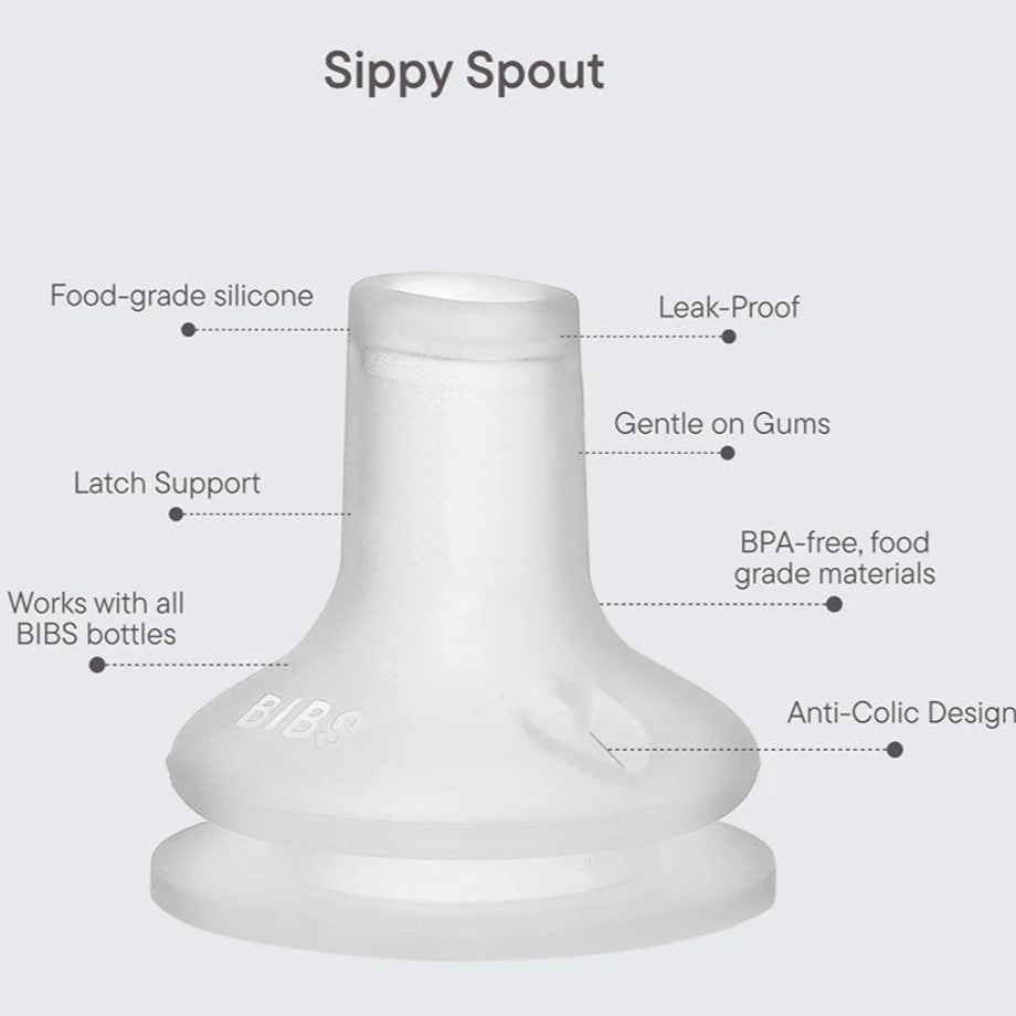 BIBS Sippy Bottle Silicone Spout 2-Pack
