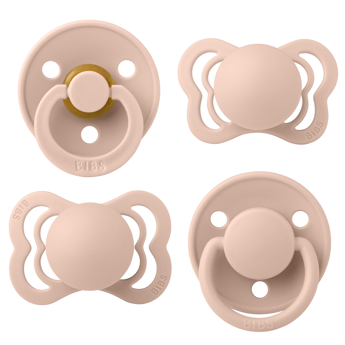 Size 1 BIBS Pacifiers Try-it Collection -  4 Pack
