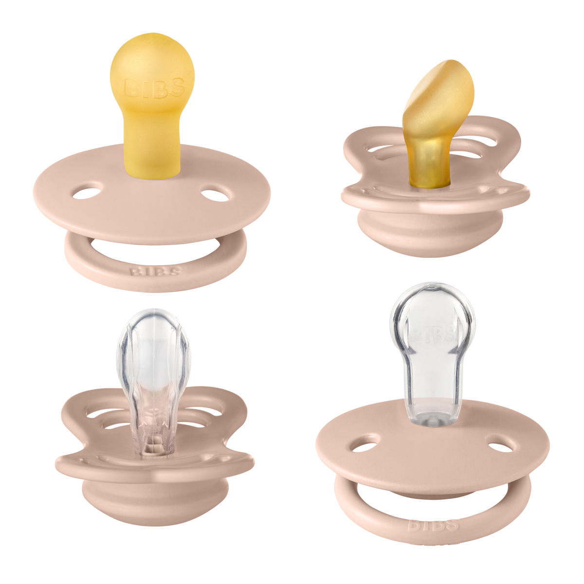 Size 1 BIBS Pacifiers Try-it Collection -  4 Pack