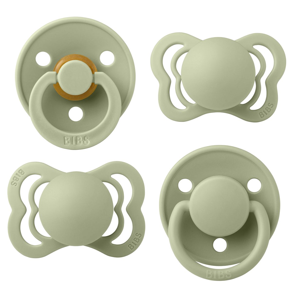 Size 1 BIBS Pacifiers Try-it Collection -  4 Pack