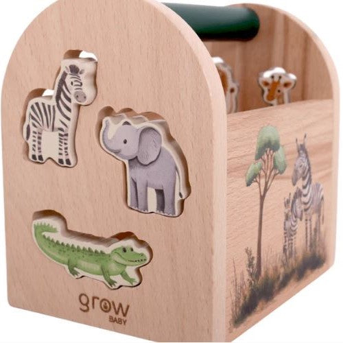 Wooden Shape Sorter (Safari Collection)