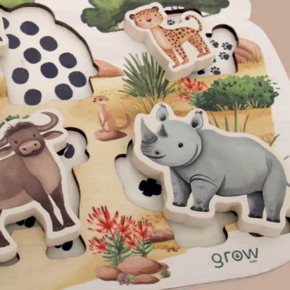 Grow Animal Puzzle (Safari Collection)