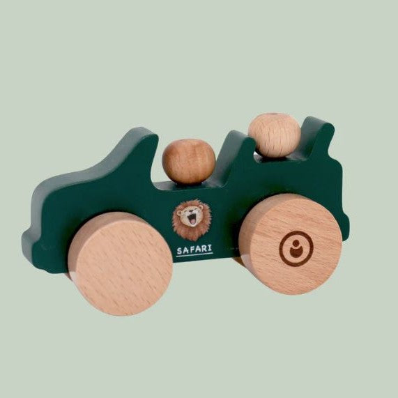 Wooden Push Toy - Safari Jeep (Safari Collection)