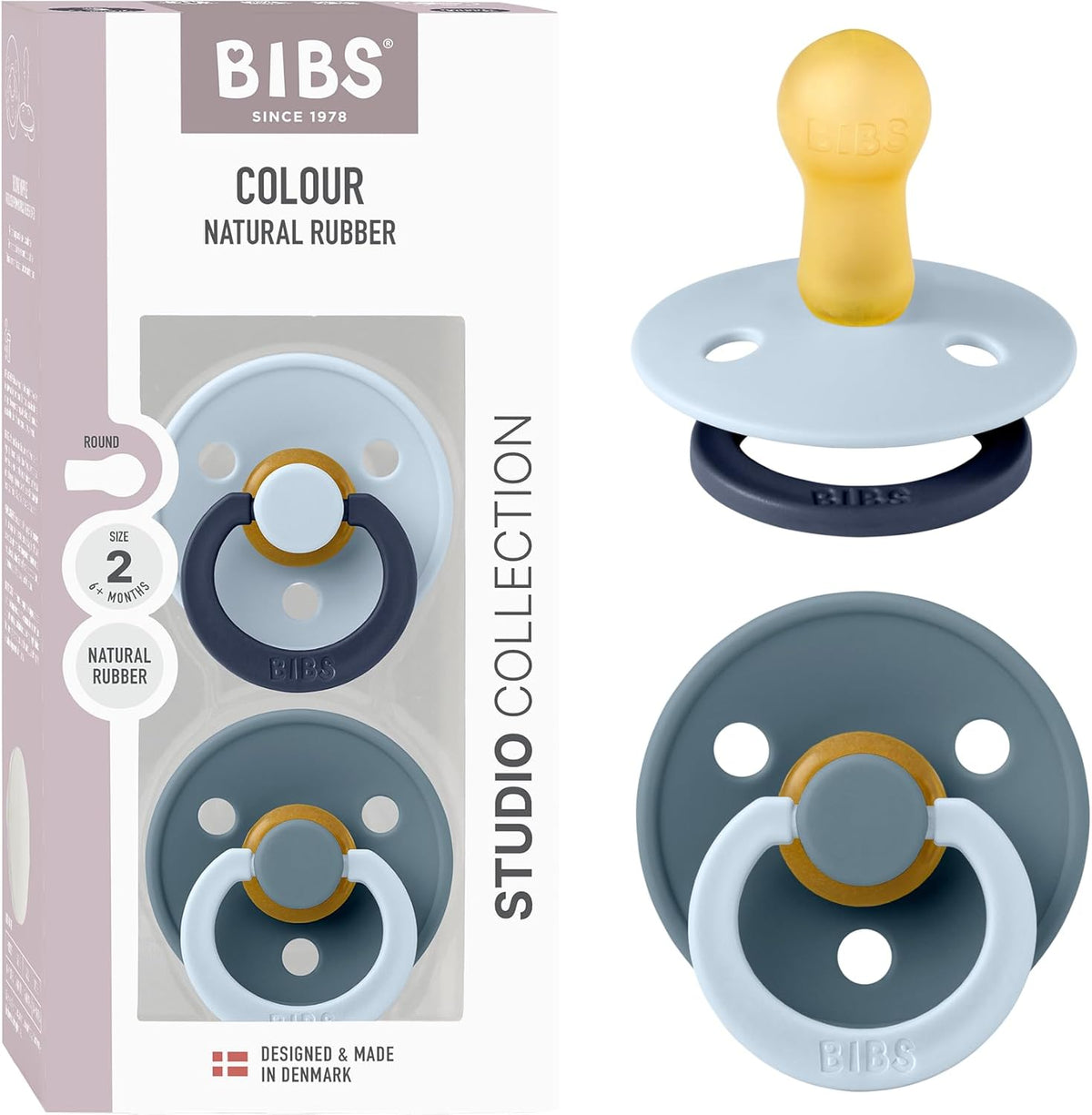 Size 2 BIBS Studio Pacifiers