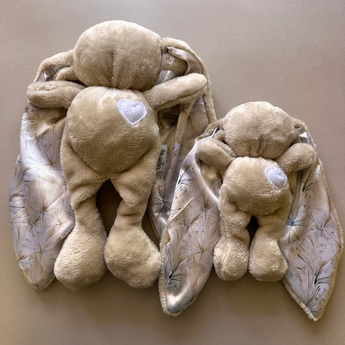 tiger lily toys Mini Bunny Sensory Sleep Toy 20cm | Soft Satin Ears