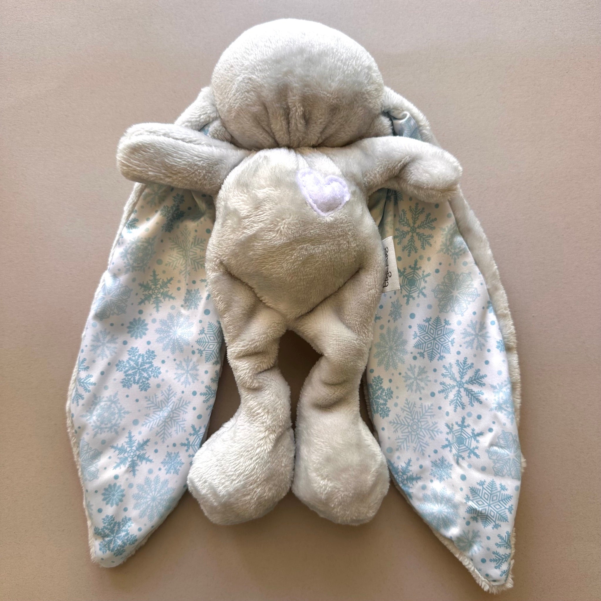 Cuddle Bunny Sensory Sleep Toy Grey | Soft Satin Ears | Tiger Lily