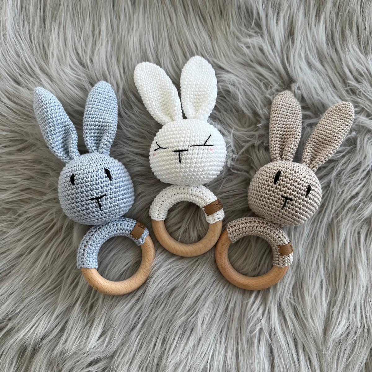 Crochet Character Rattle Ring