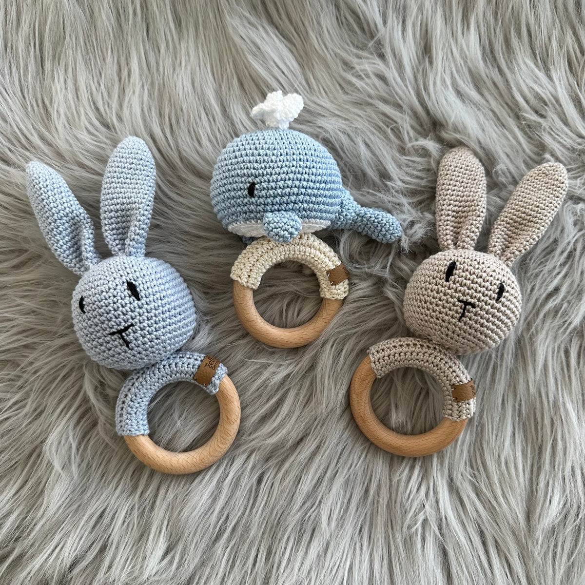 Crochet Character Rattle Ring