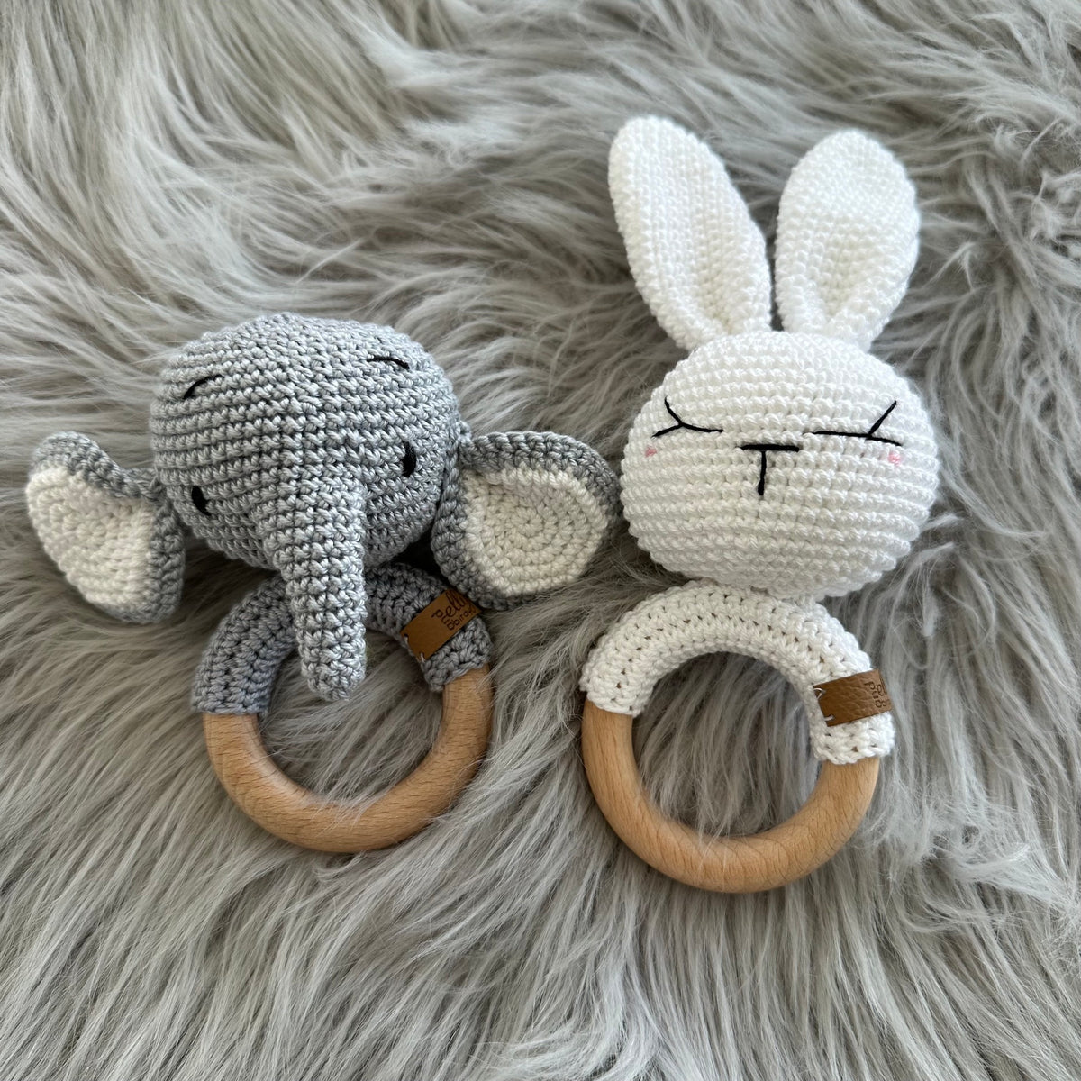 Crochet Character Rattle Ring