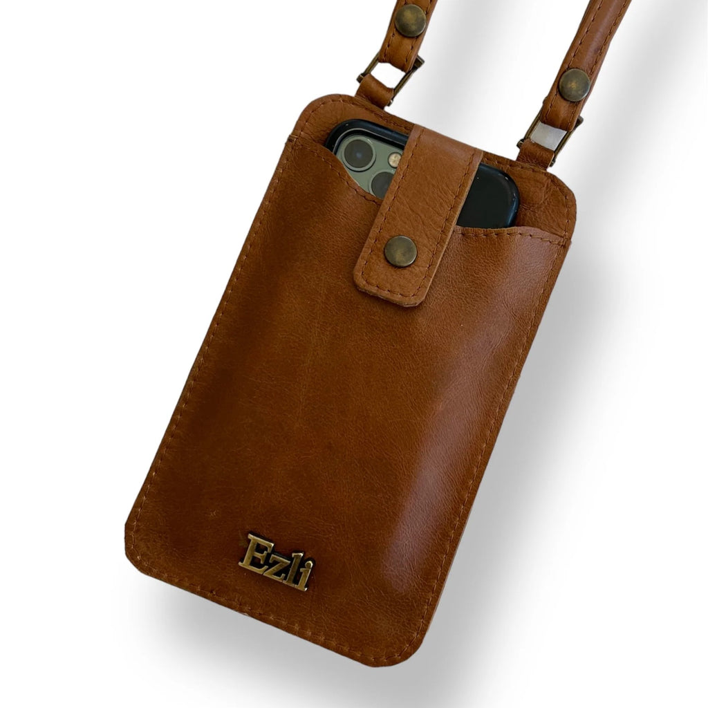 Leather Cellphone Sling Bag