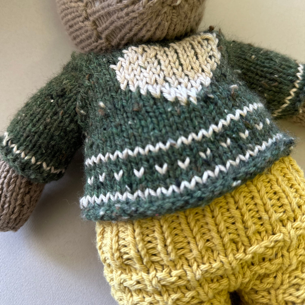 Hand Knitted Bear - Archie (Free Shipping)