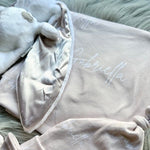 Custom Name Swaddle Set & Bunny Bundle (2 Week Lead Time)