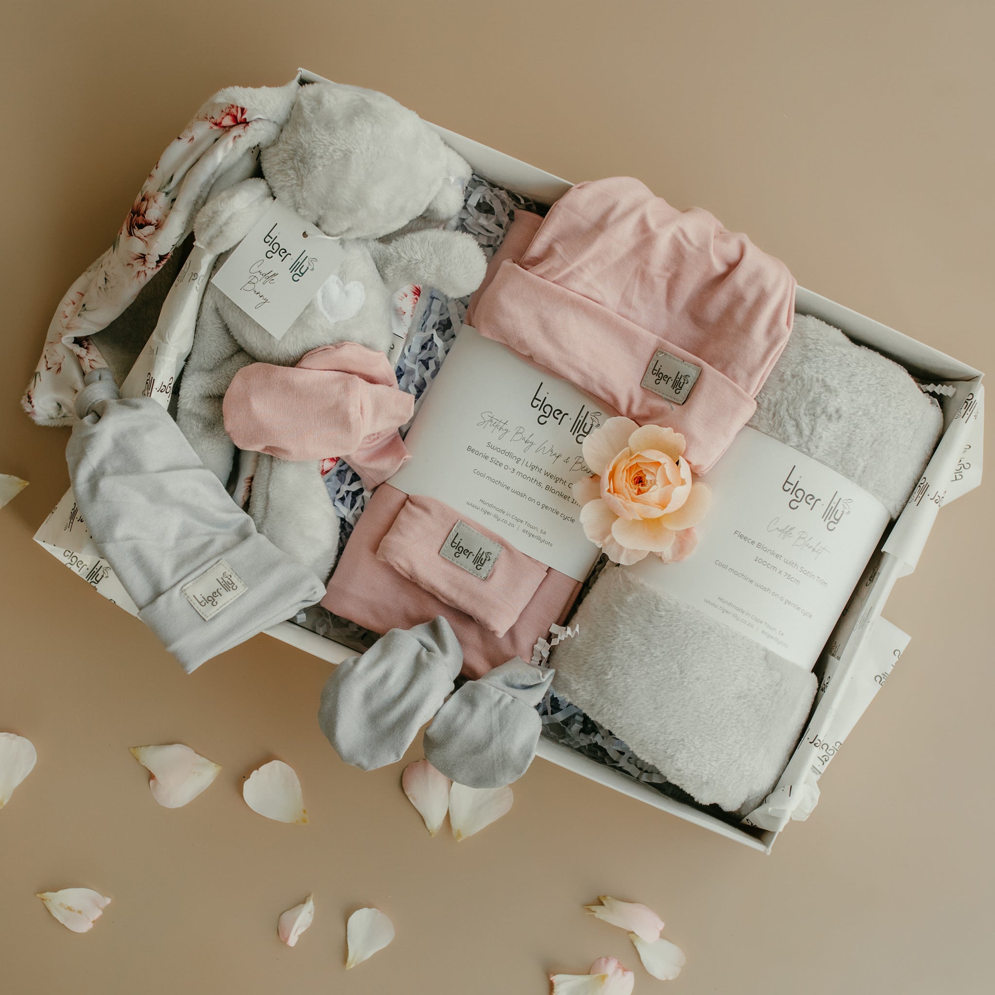 Newborn Gift Set - Cuddle Bunny, Blanket & Swaddle Bundle – Tiger