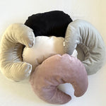 Velvet feeding cushions (varied colours)