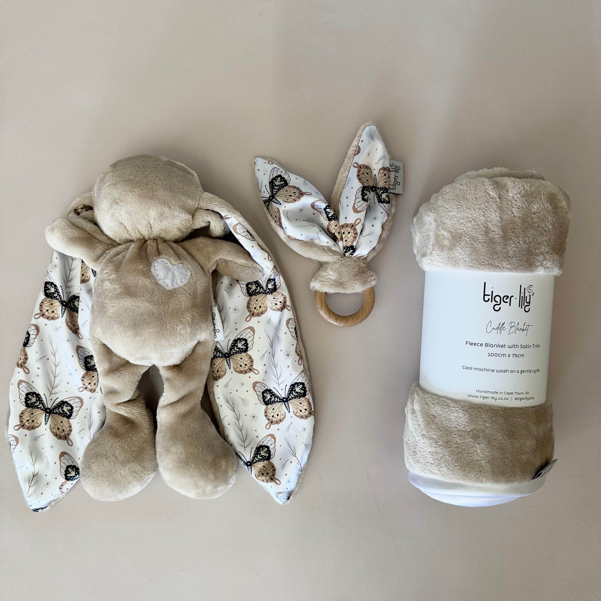 BUGるBEAR & BUNNY painternet 2体セット TIger Lily Bunny Gift Set – Sensory Soothing Toys & Blanket