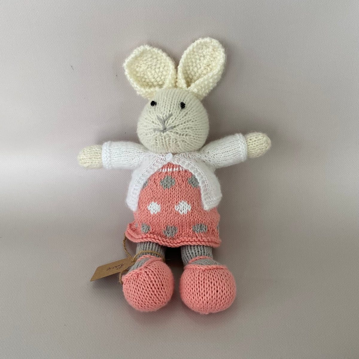 Hand Knitted Bunny - Rosie (Free Shipping)