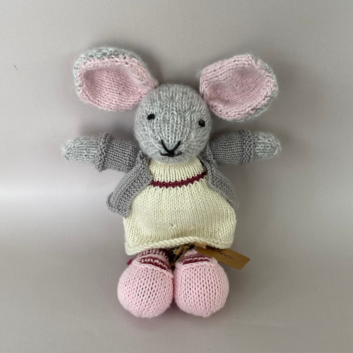 Hand Knitted Mouse - Anna (Free Shipping)