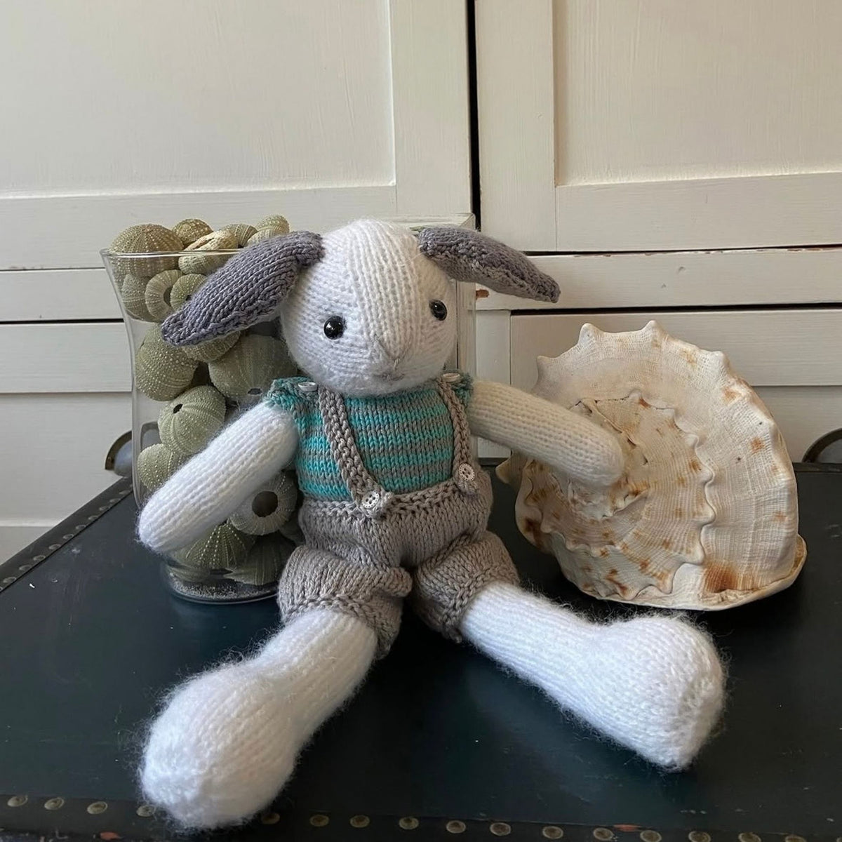 Hand Knitted Bunny - Toby (Free Shipping)