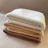 Fleece Cuddle Blankets (Pink, stone & white)