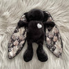 Cuddle Bunny (Black with Printed Ears)