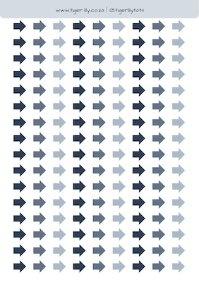 A5 Arrow Stickers
