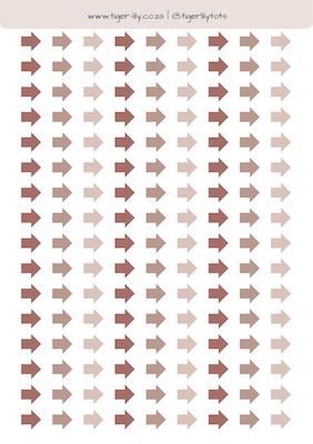 A5 Arrow Stickers