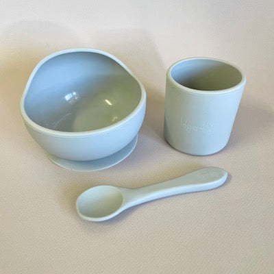 Silicone Bowl, Cup and Spoon Set