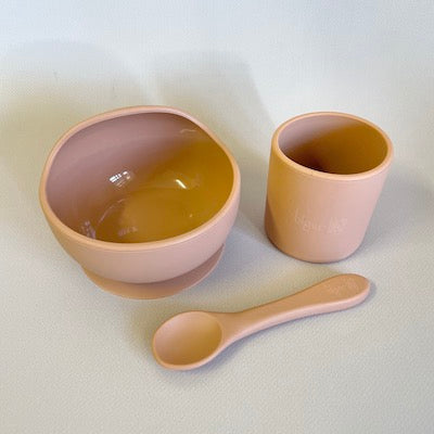 Silicone Bowl, Cup and Spoon Set