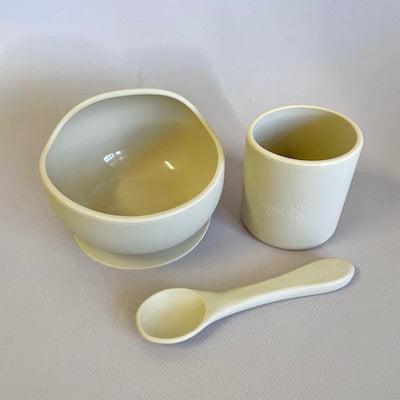 Silicone Bowl, Cup and Spoon Set