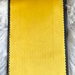 Ochre velvet fabric sample for making the baby swings